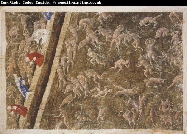 Sandro Botticelli The violent opposing Divine odrder in the fiery sands (mk36)